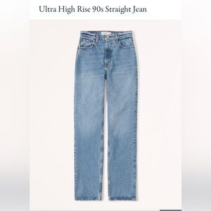 A&F Ultra High Rise 90’s Straight